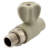 Кран радиаторный KLD PPR прямой 25х3/4"Н