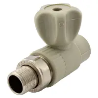 Кран радиаторный KLD PPR прямой 25х3/4"Н                                                            