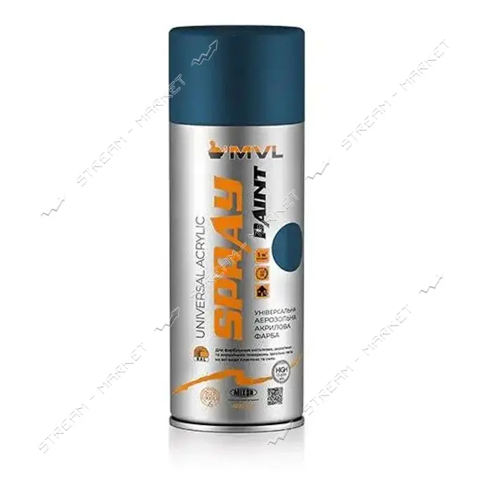 Аэрозольная краска-эмаль MVL Spray Paint 5017 400мл синяя                                           