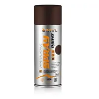 Аэрозольная краска-эмаль MVL Spray Paint 8017 400мл темно-коричневая                                