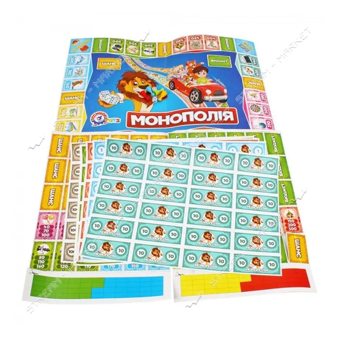 Настольная игра ТехноК детская монополия арт 0755 (38x25.5x4см)