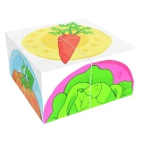 Игрушка ТехноК кубики овощи арт 1349 (8x8x4 см)                                                     