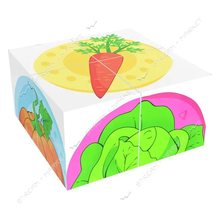 Игрушка ТехноК кубики овощи арт 1349 (8x8x4 см)                                                     