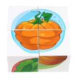 Игрушка ТехноК кубики овощи арт 1349 (8x8x4 см)                                                     