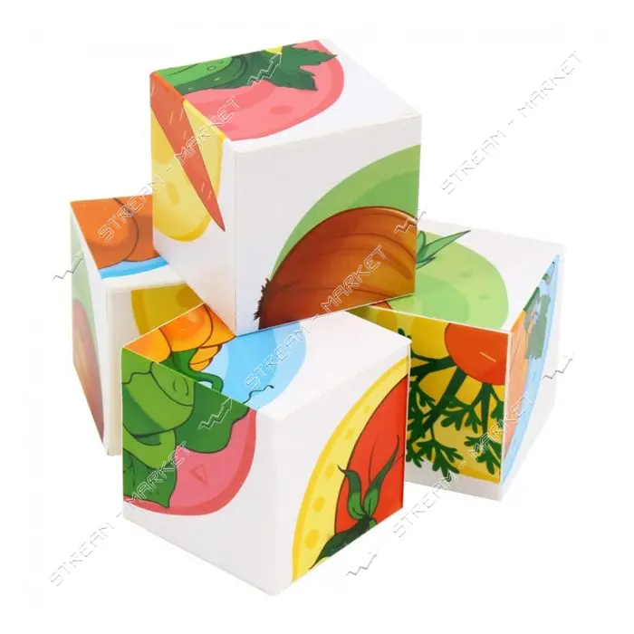 Игрушка ТехноК кубики овощи арт 1349 (8x8x4 см)                                                     