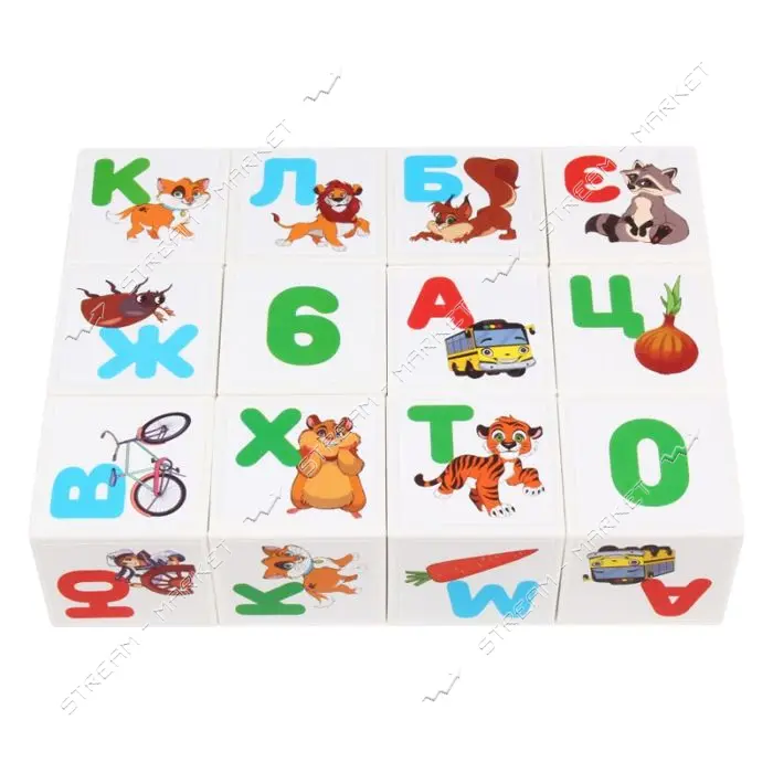 Игрушка ТехноК кубики абетка плюс арифметика арт 1714 (16.5x12.5x4 см)