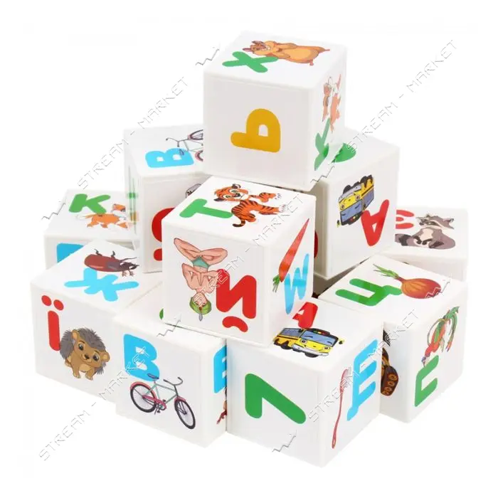 Игрушка ТехноК кубики абетка плюс арифметика арт 1714 (16.5x12.5x4 см)