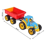 Игрушка ТехноК Трактор с прицепом арт 3442 (54x17.5x16 см)                                          