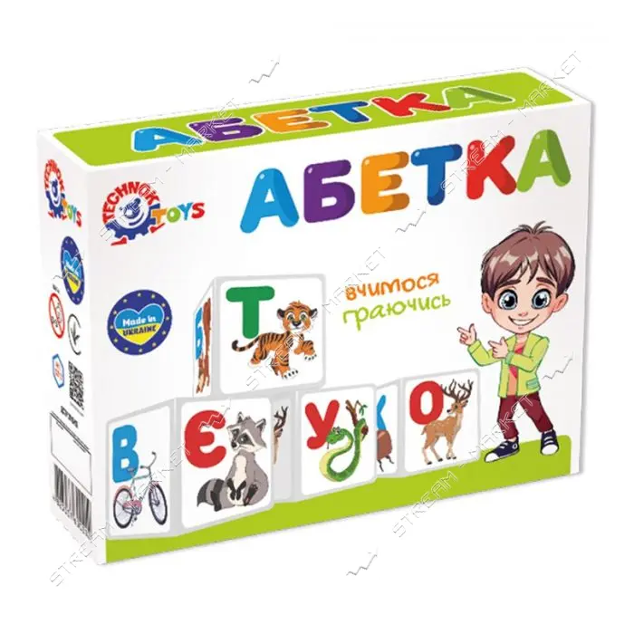 Игрушка ТехноК кубики абетка арт 0212 (16.5x12.5x4 см)