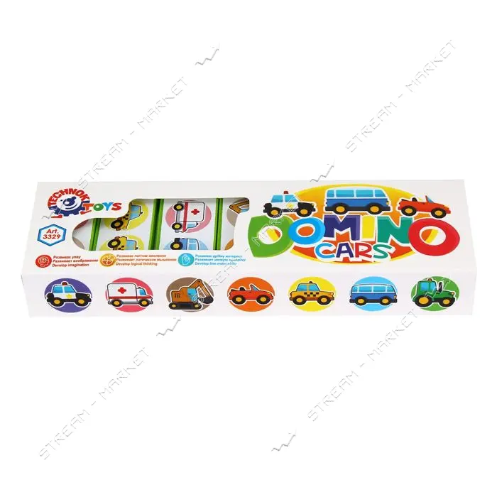 Игрушка ТехноК домино авто арт 3329 (22x6.5x3см)