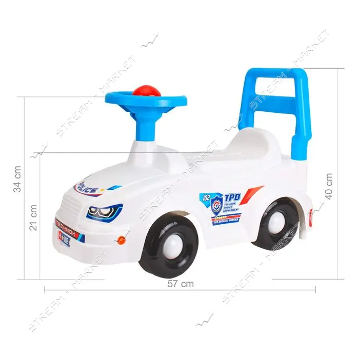 Игрушка автомобиль для прогулки ТехноК арт 7952 (57 х 25 х 40 см)                                   
