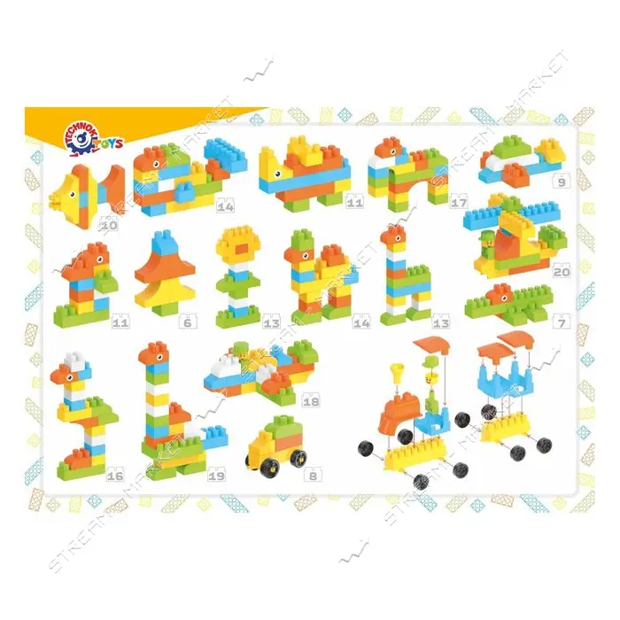 Игрушка конструктор ТехноК 130 элем арт 7501 (O 16 х 37 см)