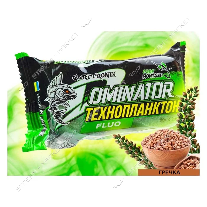 Технопланктон DOMINATOR FLUORO 2х90г Гречка                                                         