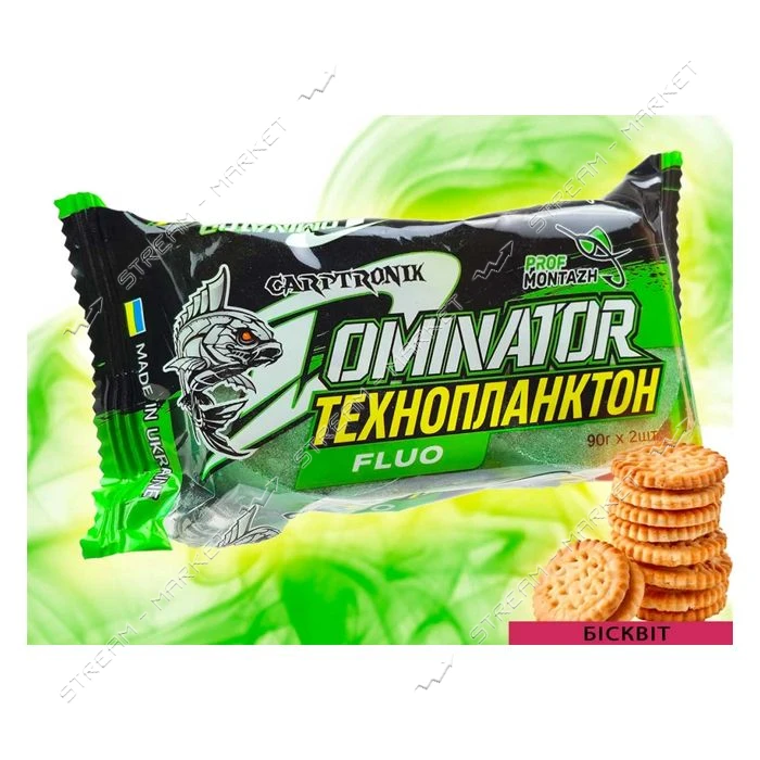 Технопланктон DOMINATOR FLUORO 2х90г Бисквит                                                        