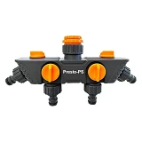 Кран шаровый Presto 5010-PS на 4 выхода с внутренней резьбой 1/2