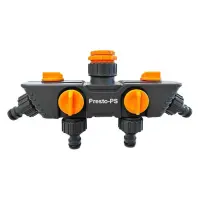 Кран шаровый Presto 5010-PS на 4 выхода с внутренней резьбой 1/2                                    