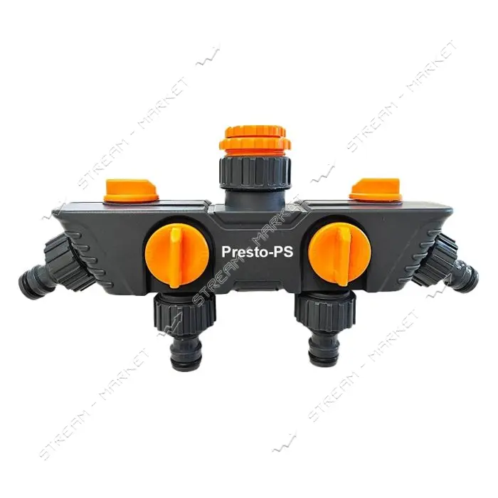 Кран шаровый Presto 5010-PS на 4 выхода с внутренней резьбой 1/2