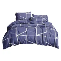 Постельное белье Textile House бязь 65 180х210см двухспальное синяя абстракция                      