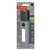 Портативный фонарик светодиодный Titanum TLF-T18 200Lm Gray                                         