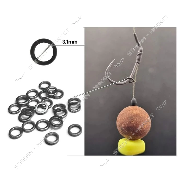 Монтажные кольца Round Ring Rig 3.1mm для изготовления волосяных монтажей                           