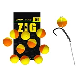 Плавающая насадка ZIG 12mm оранжево-желтая 10шт