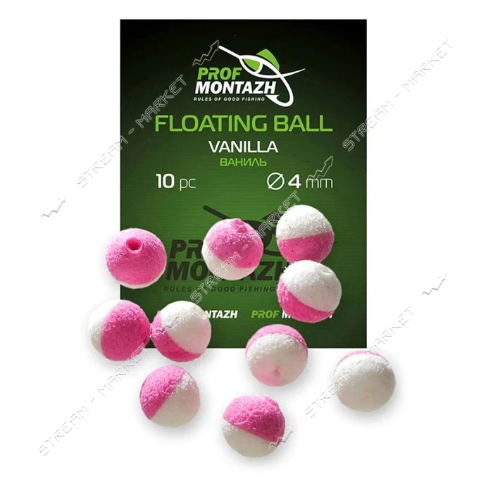 Насадка Floating Ball Ваниль Vanilla 4мм 10шт                                                       