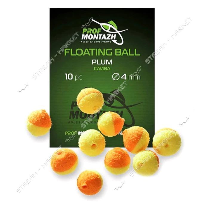Насадка Floating Ball Слива Plum 4мм10шт                                                            