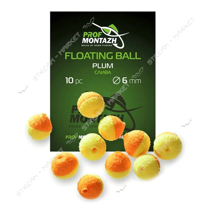 Насадка Floating Ball Слива Plum 6мм 10шт