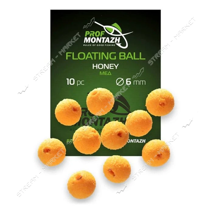 Насадка Floating Ball Мед Honey 6мм 10шт                                                            