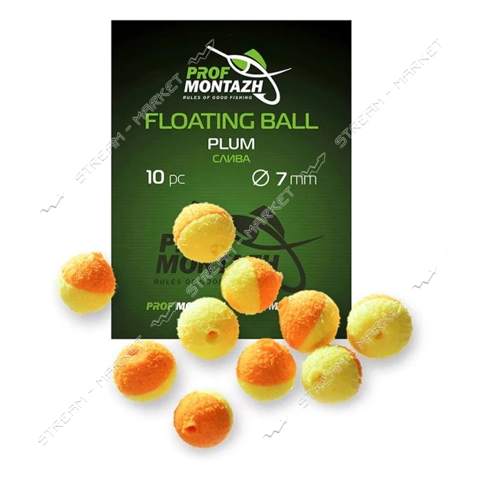 Насадка Floating Ball Слива Plum 7мм 10шт                                                           