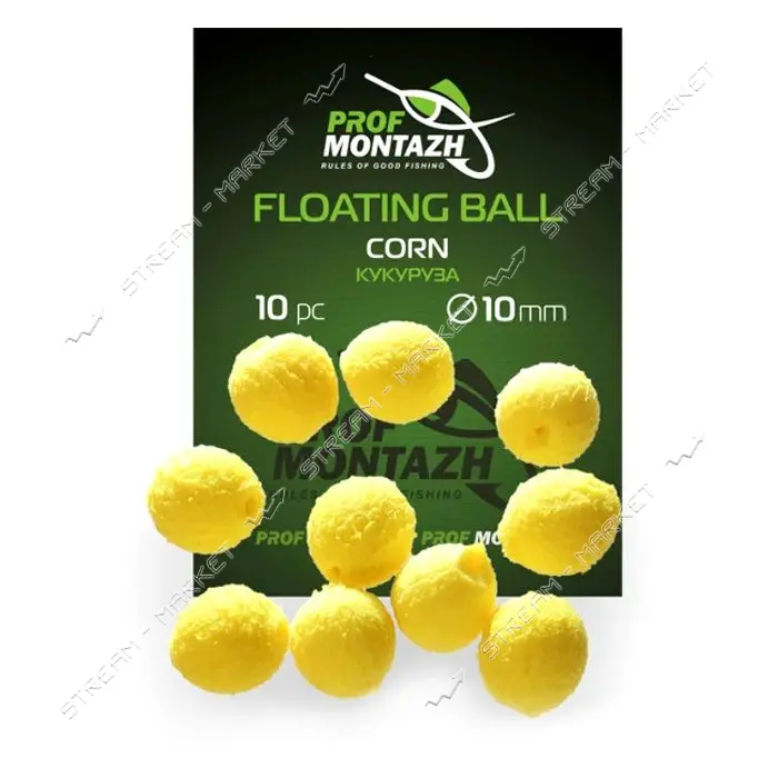 Насадка Floating Ball Кукуруза Corn 10мм 10шт