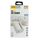 Сетевое зарядное устройство Aspor A805 USB/USB-C/PD 20W белый