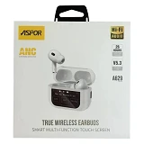 Bluetooth наушники Aspor A629 ANC Earbuds with Touch Screen белый                                   