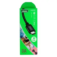 Кабель Jokade JA022 Micro 3A Silicone 1м черный                                                     