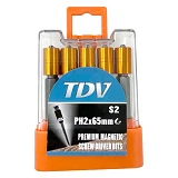 Бита TDV с магнитным ограничителем PH2-65 10шт
