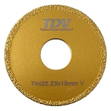 Фреза алмазная TDV вакуумного спекания фрезерования 70мм 15мм 22.2