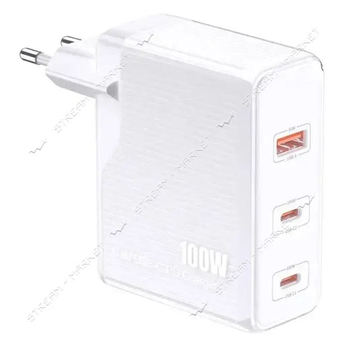 Сетевое зарядное устройство Jokade JB059 USB/USB-C PD 100W белый