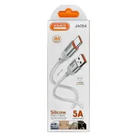 Кабель Jokade USB JA054 FC Type-C 5A Silicone белый                                                 