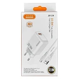Сетевое зарядное устройство для Jokade JB129 FC 22.5W USB-A плюс USB Micro белый                    