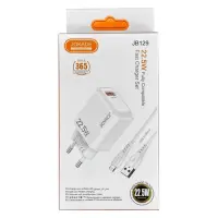 Сетевое зарядное устройство для Jokade JB129 FC 22.5W USB-A плюс USB Micro белый                    