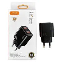 Сетевое зарядное устройство для Jokade JB132 2USB-A 5A FC черный                                    