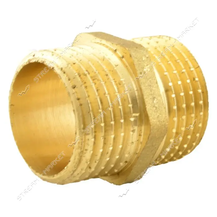 Ниппель Nikiforoff латунь 1/2"Н-1/2"Н FTN