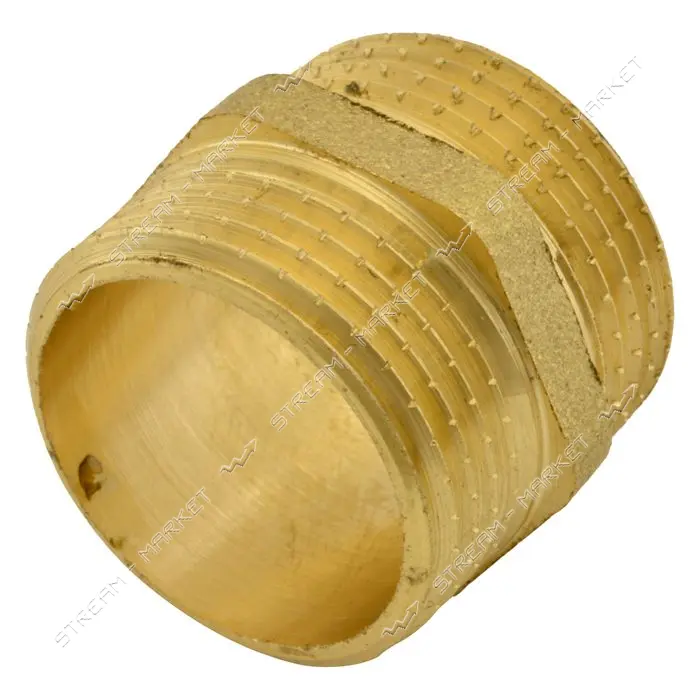 Ниппель Nikiforoff латунь 3/4"Н-3/4"Н FTN                                                           
