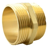 Ниппель Nikiforoff латунь 1 1/2"Н-1 1/2"Н FTN                                                       