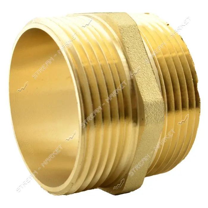 Ниппель Nikiforoff латунь 1 1/2"Н-1 1/2"Н FTN                                                       