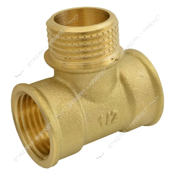 Тройник Nikiforoff латунь 1/2"В-1/2"Н-1/2"В FTN