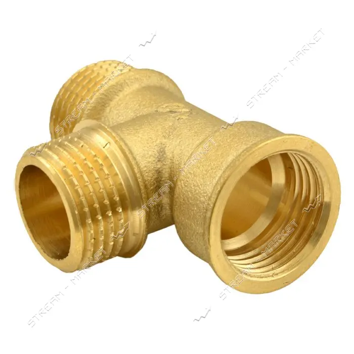 Тройник Nikiforoff латунь 1/2"В-1/2"Н-1/2"Н FTN                                                     
