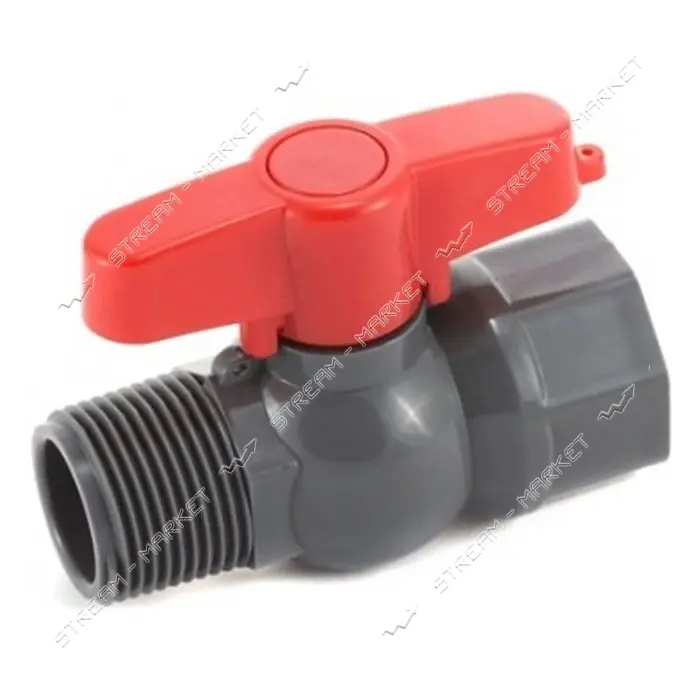 Кран шаровый Presto-PS PFV-0125 19мм с наружной и внутренней резьбой 3/4 дюйма                      