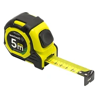 Рулетка Wertvoll MS-0525 3мх16мм 2 кнопки AUTOSTOP TPR покрытие                                     