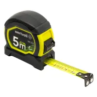 Рулетка с магнитами MasterTool MS-2519 5мх19мм фиксатор полотна TPR нейлоновое покрытие             